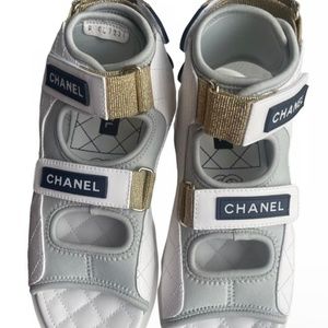 Chanel Dad Sandals leather sandal 40.5